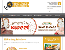 Tablet Screenshot of foodservicepromotion.com